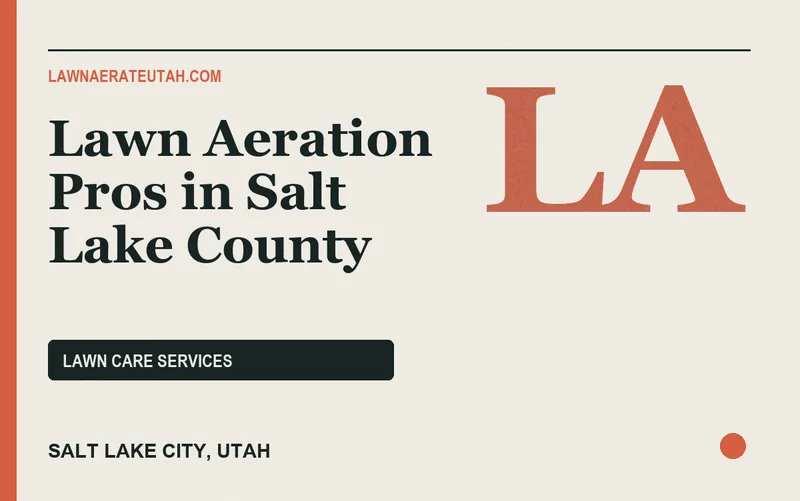 Lawn Aeration Pros in Salt Lake County in Salt Lake City, Utah