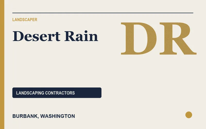 Desert Rain in Burbank, Washington