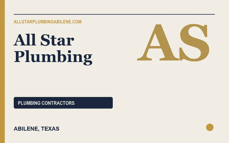 All Star Plumbing in Abilene, Texas
