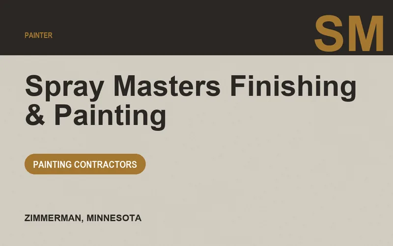 Spray Masters Finishing & Painting in Zimmerman, Minnesota