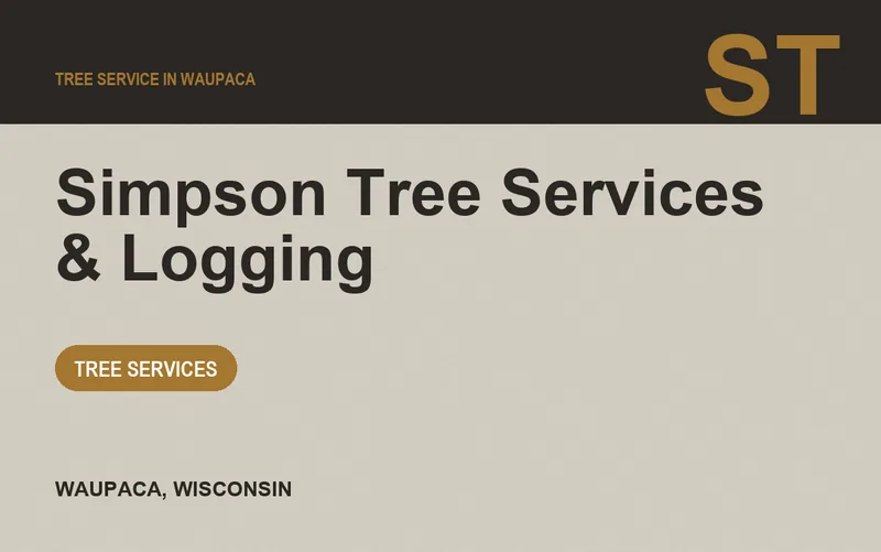 Simpson Tree Services & Logging in Waupaca, Wisconsin