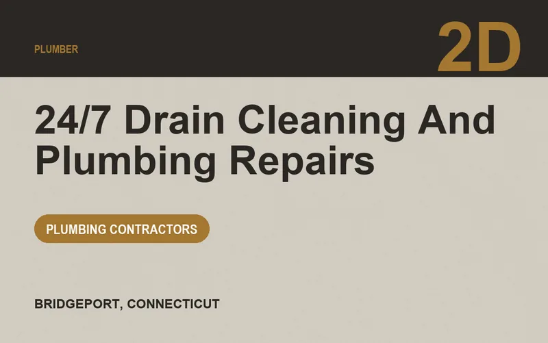 24/7 drain cleaning and plumbing repairs in Bridgeport, Connecticut
