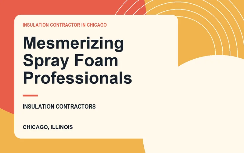 Mesmerizing Spray Foam Professionals in Chicago, Illinois