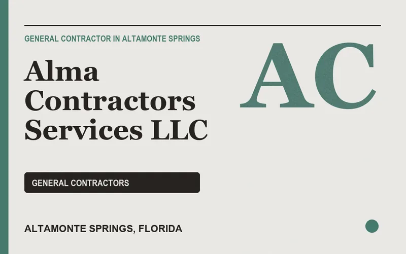 Alma Contractors Services LLC in Altamonte Springs, Florida