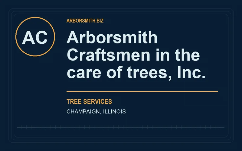 Arborsmith Craftsmen in the care of trees, Inc. in Champaign, Illinois