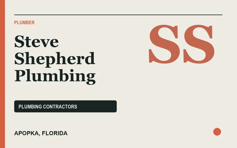 Steve Shepherd Plumbing in Apopka, Florida