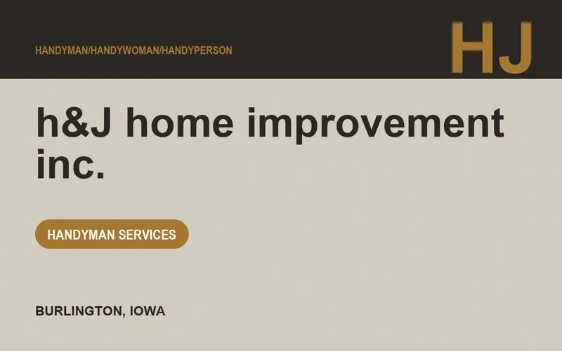 h&J home improvement inc. in Burlington, Iowa