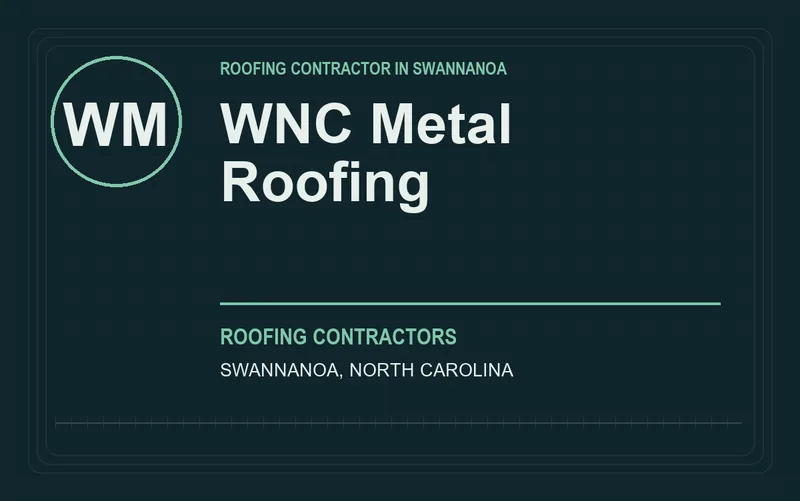 WNC Metal Roofing in Swannanoa, North Carolina