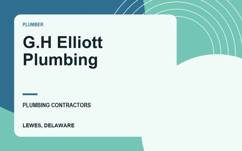 G.H Elliott Plumbing in Lewes, Delaware