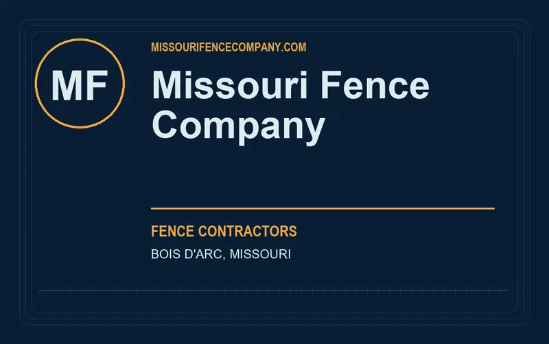 Missouri Fence Company in Bois D'Arc, Missouri