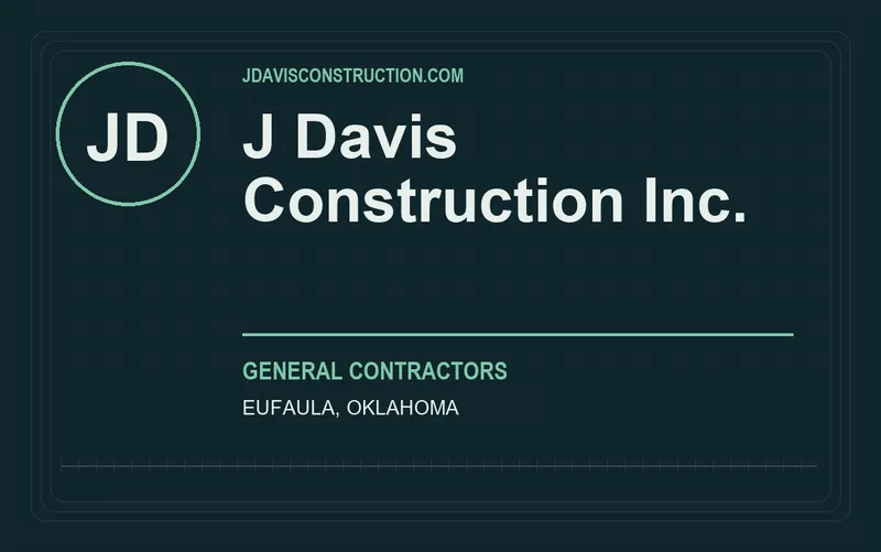 J Davis Construction Inc. in Eufaula, Oklahoma