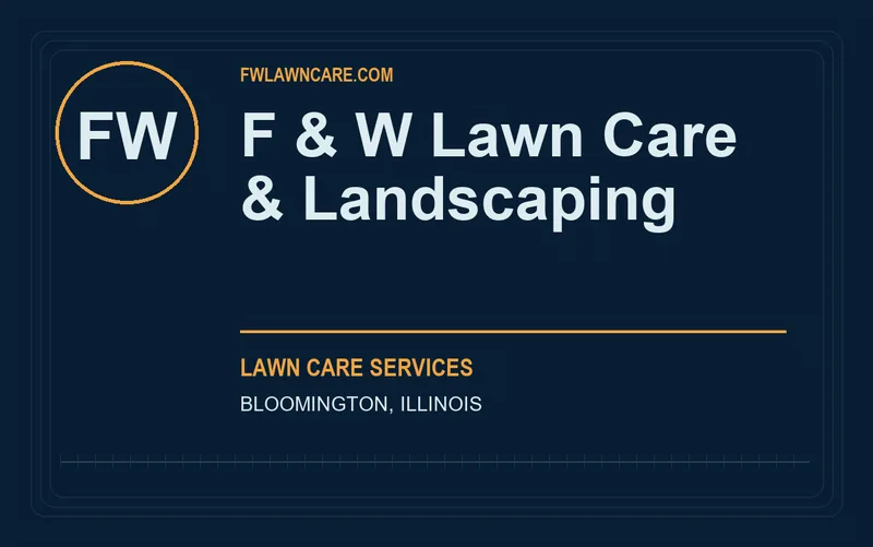 F & W Lawn Care & Landscaping in Bloomington, Illinois