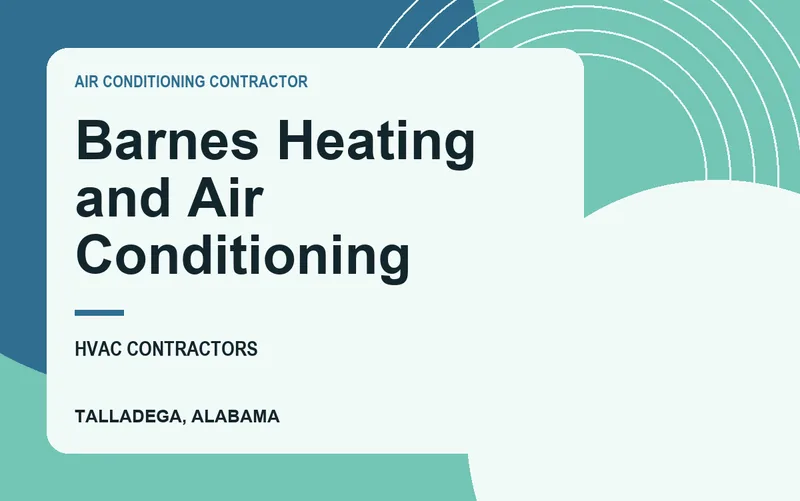 Barnes Heating and Air Conditioning in Talladega, Alabama