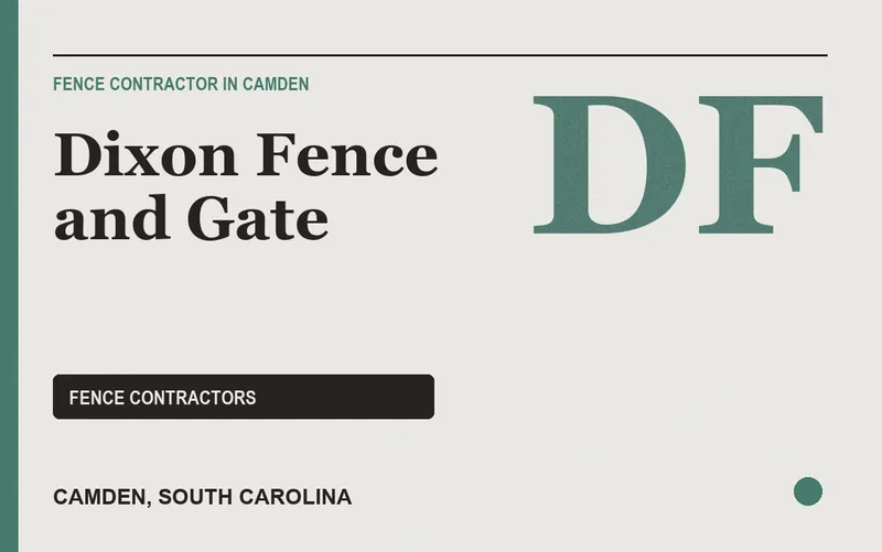 Dixon Fence and Gate in Camden, South Carolina