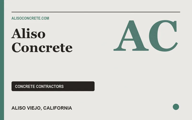 Aliso Concrete in Aliso Viejo, California