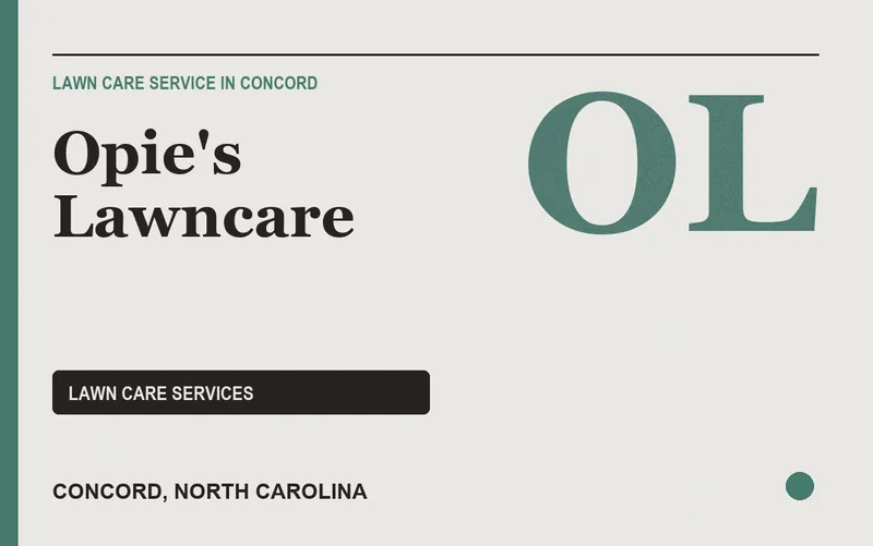 Opie's Lawncare in Concord, North Carolina
