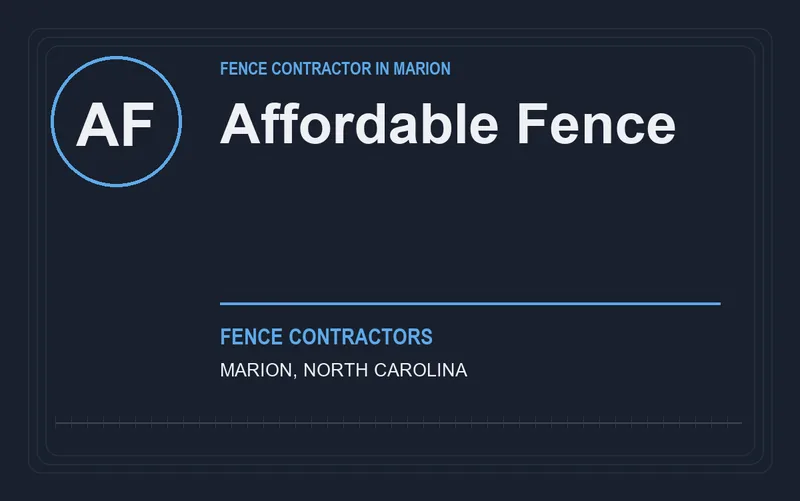 Affordable Fence in Marion, North Carolina