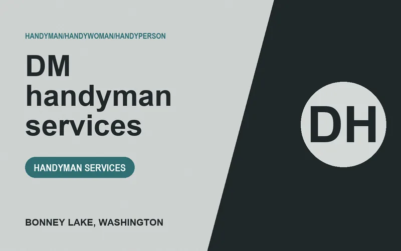 DM handyman services in Bonney Lake, Washington