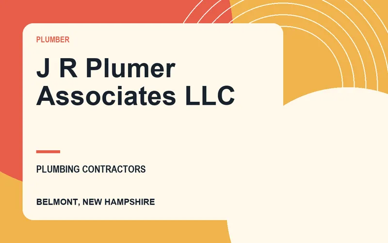 J R Plumer Associates LLC in Belmont, New Hampshire
