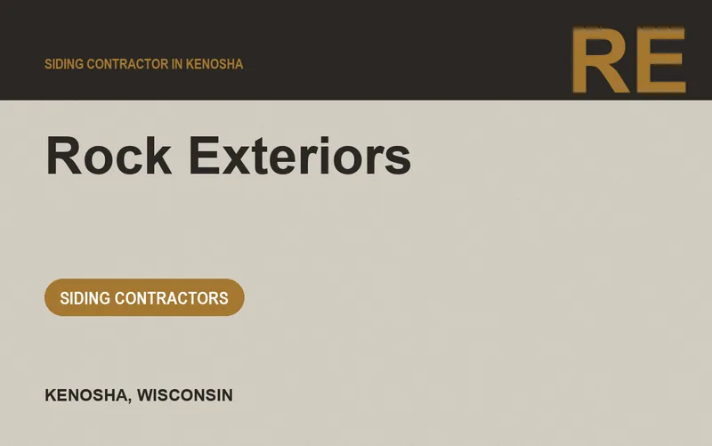 Rock Exteriors in Kenosha, Wisconsin
