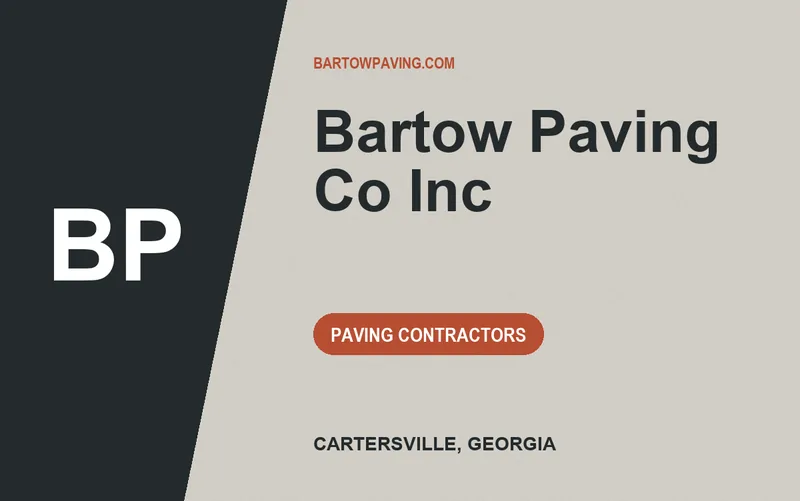 Bartow Paving Co Inc in Cartersville, Georgia