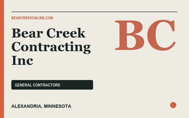 Bear Creek Contracting Inc in Alexandria, Minnesota