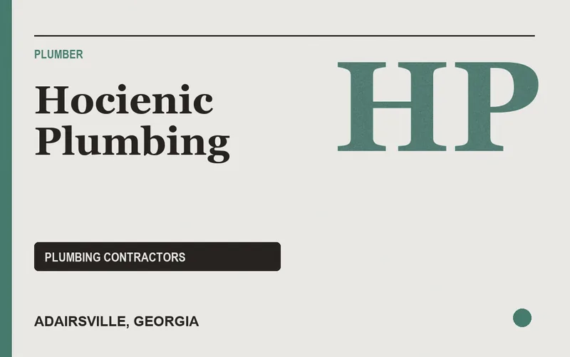 Hocienic Plumbing in Adairsville, Georgia