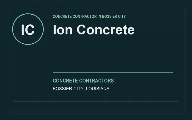 Ion Concrete in Bossier City, Louisiana