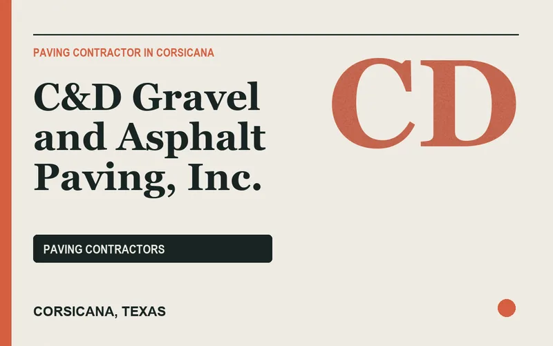 C&D Gravel and Asphalt Paving, Inc. in Corsicana, Texas