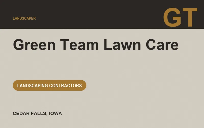 Green Team Lawn Care in Cedar Falls, Iowa