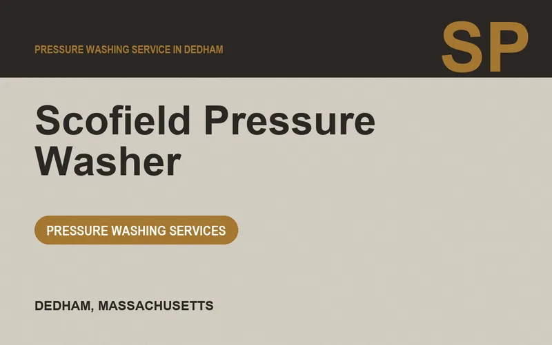 Scofield Pressure Washer in Dedham, Massachusetts
