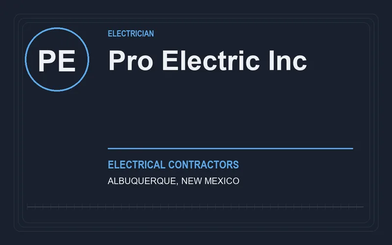 Pro Electric Inc in Albuquerque, New Mexico