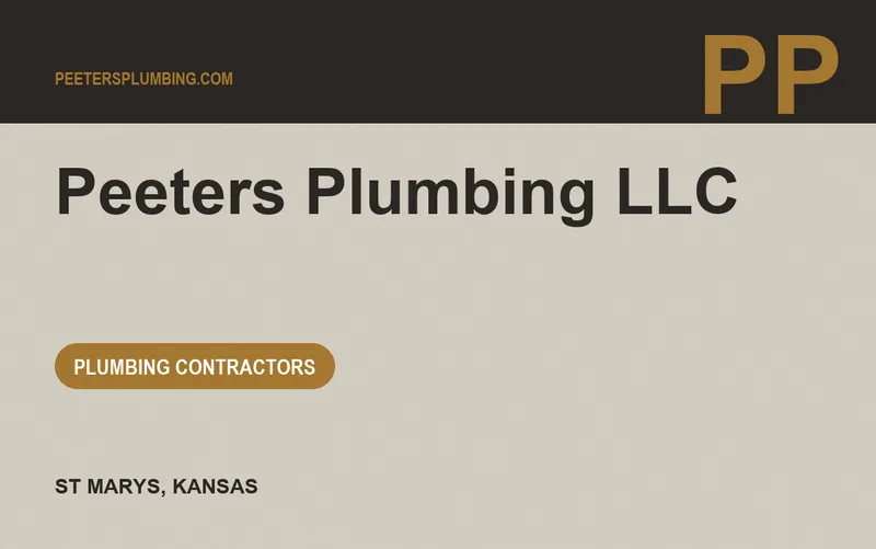 Peeters Plumbing LLC in St Marys, Kansas