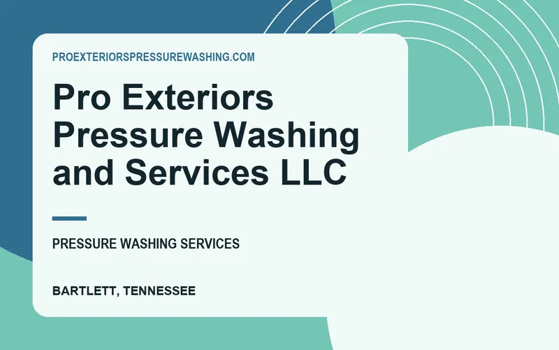 Pro Exteriors Pressure Washing and Services LLC in Bartlett, Tennessee