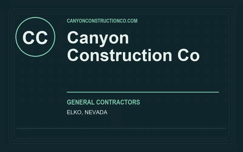Canyon Construction Co in Elko, Nevada