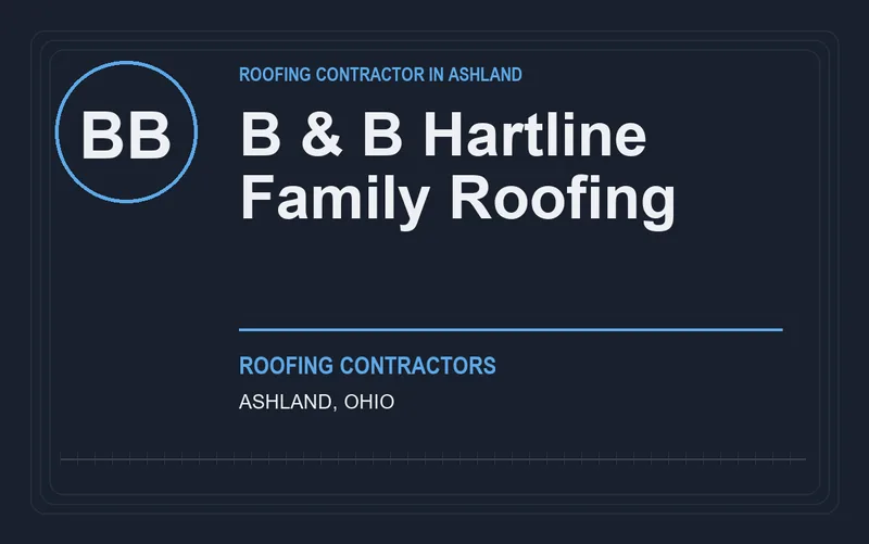 B & B Hartline Family Roofing in Ashland, Ohio