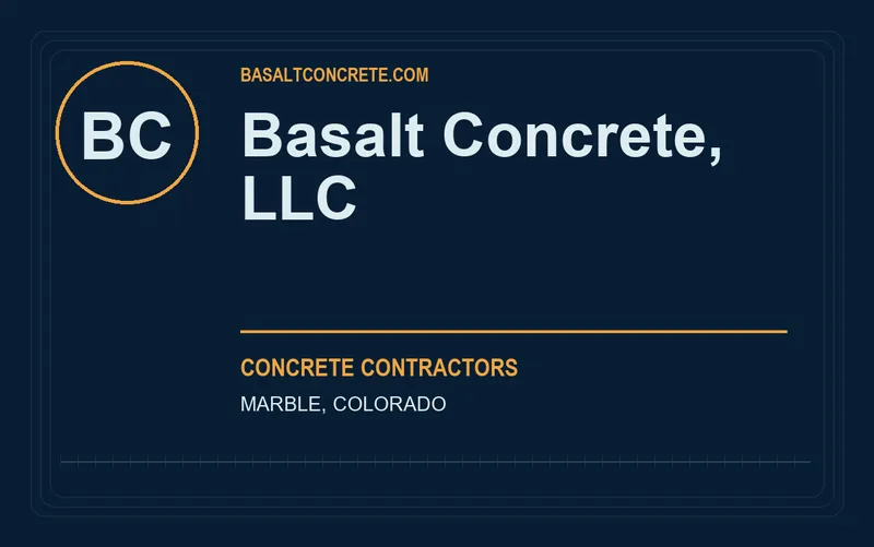 Basalt Concrete, LLC in Marble, Colorado