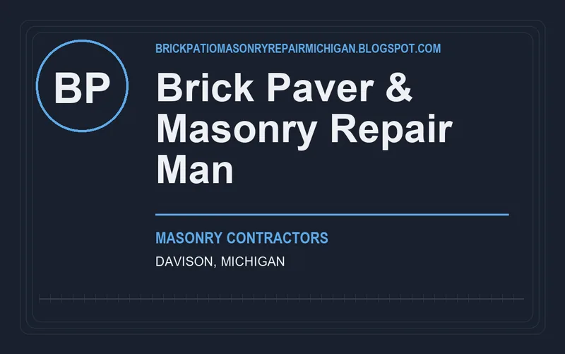 Brick Paver & Masonry Repair Man in Davison, Michigan