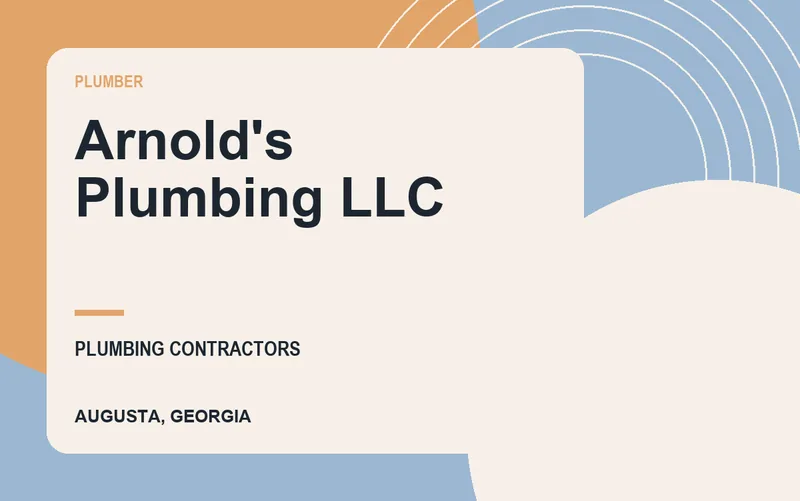 Arnold's Plumbing Llc in Augusta, Georgia