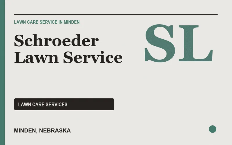 Schroeder Lawn Service in Minden, Nebraska