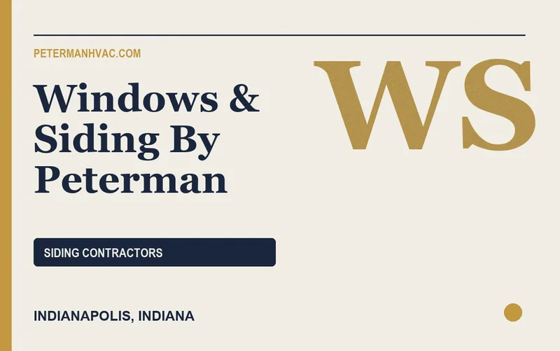 Windows & Siding By Peterman in Indianapolis, Indiana