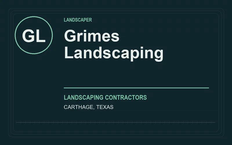 Grimes Landscaping in Carthage, Texas