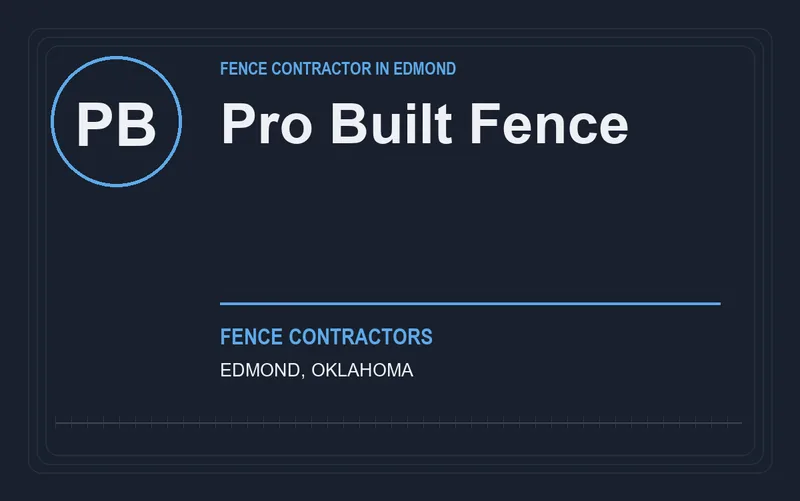 Pro Built Fence in Edmond, Oklahoma