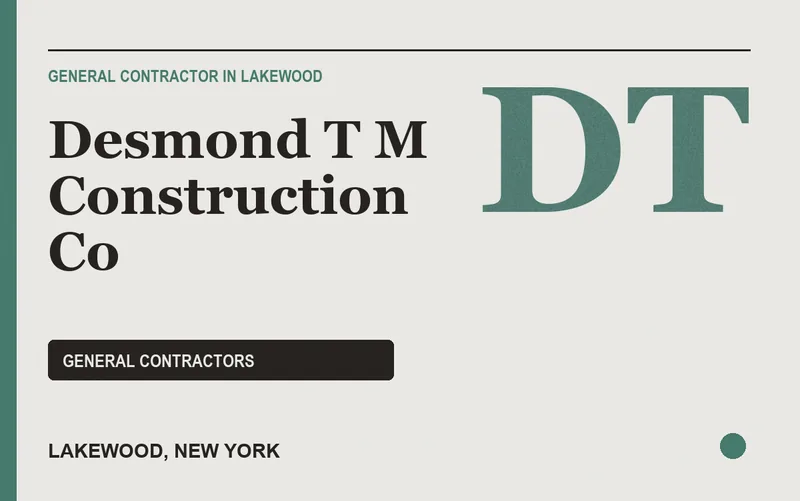 Desmond T M Construction Co in Lakewood, New York