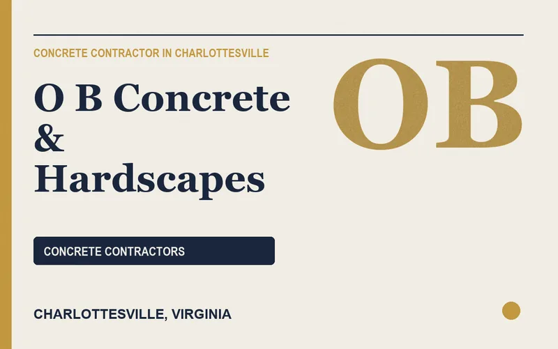O B Concrete & Hardscapes in Charlottesville, Virginia