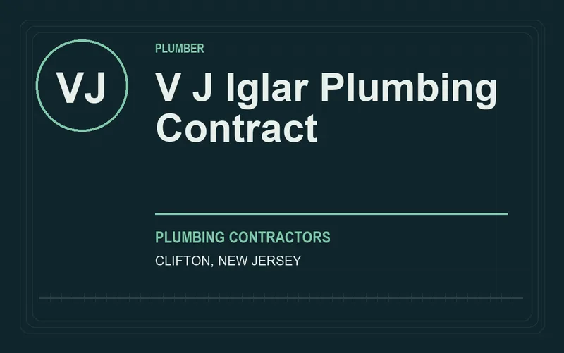 V J Iglar Plumbing Contract in Clifton, New Jersey