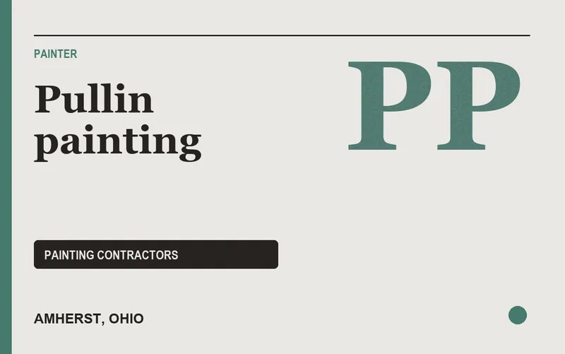 Pullin painting in Amherst, Ohio