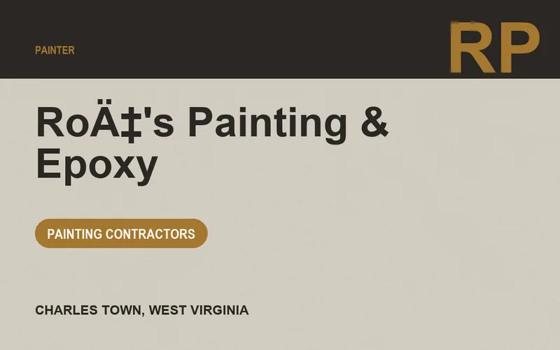 RoÄ‡'s Painting & Epoxy in Charles Town, West Virginia
