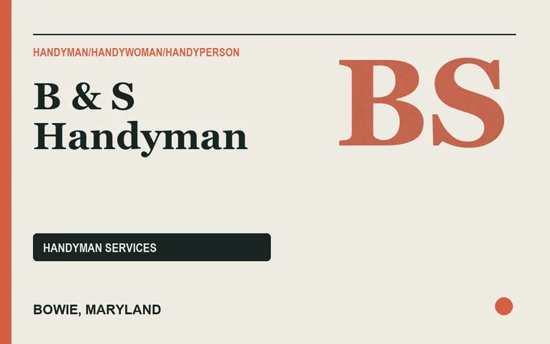 B & S Handyman in Bowie, Maryland