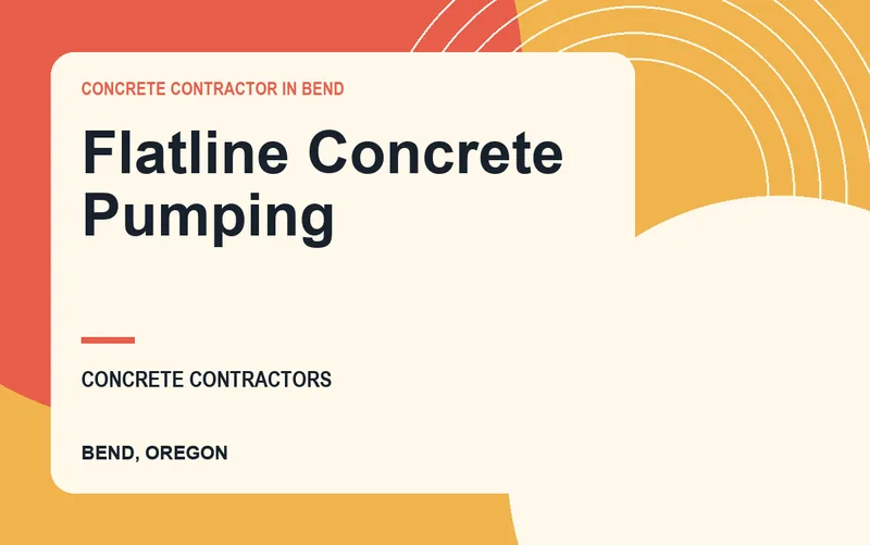 Flatline Concrete Pumping in Bend, Oregon